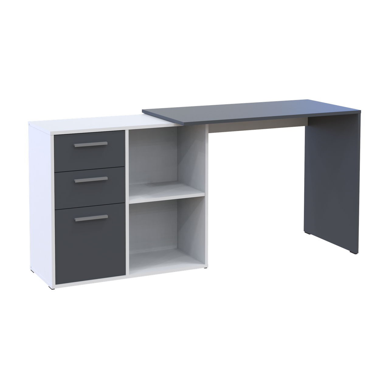 Офісний стіл Doros T8 Білий/Графіт 100х83х75 (41516125) 6