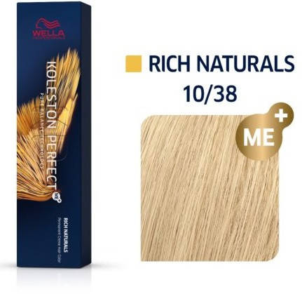

Краска для волос Wella Koleston 10/38 Яркий блонд золотистый жемчужный 60 мл