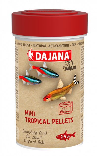 

Корм для мальков и мелких рыб Dajana MINI TROPICAL PELLETS 100 мл/55 г