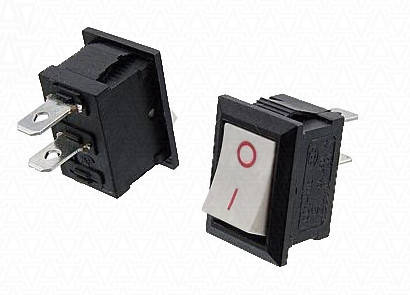 

3155 Переключатель без подсветки 250VAC / 6A белый