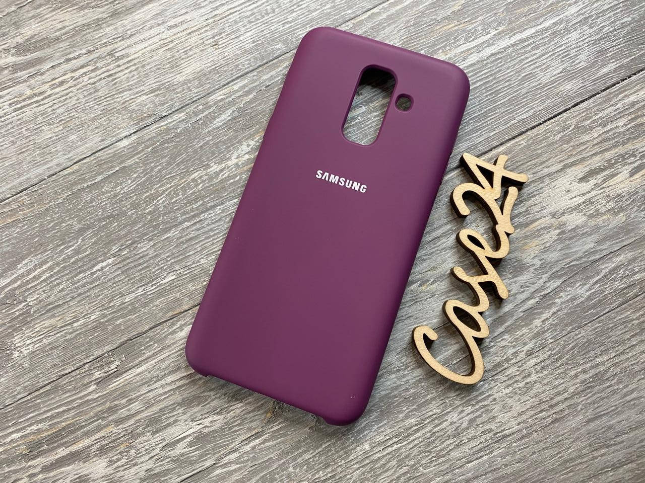 

Чехол Soft touch для Samsung Galaxy A6 Plus 2018 (8 цветов) баклажан