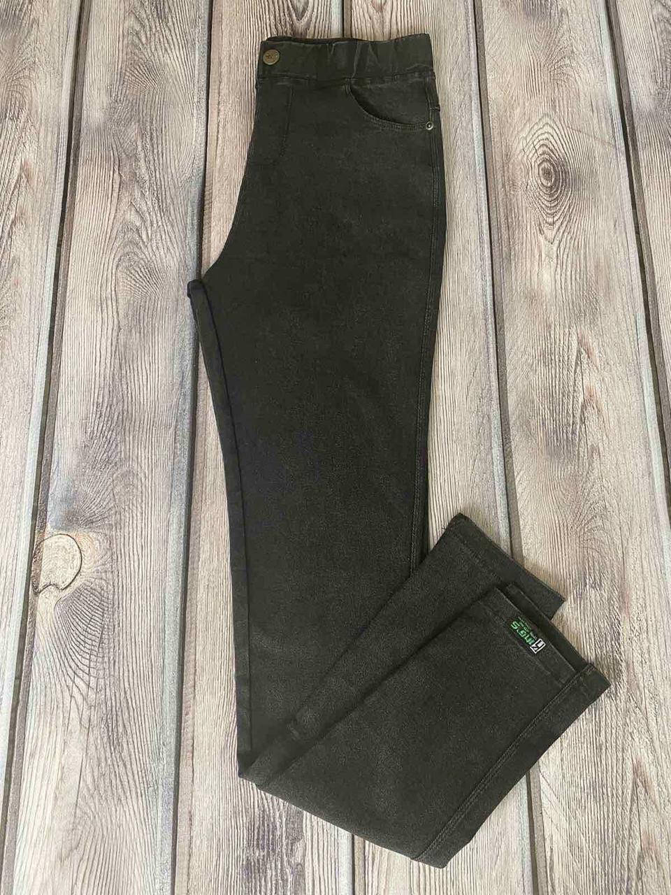 

Джеггинсы молодежные с высокой посадкой в черном цвете размеры М,L,XL,XXL