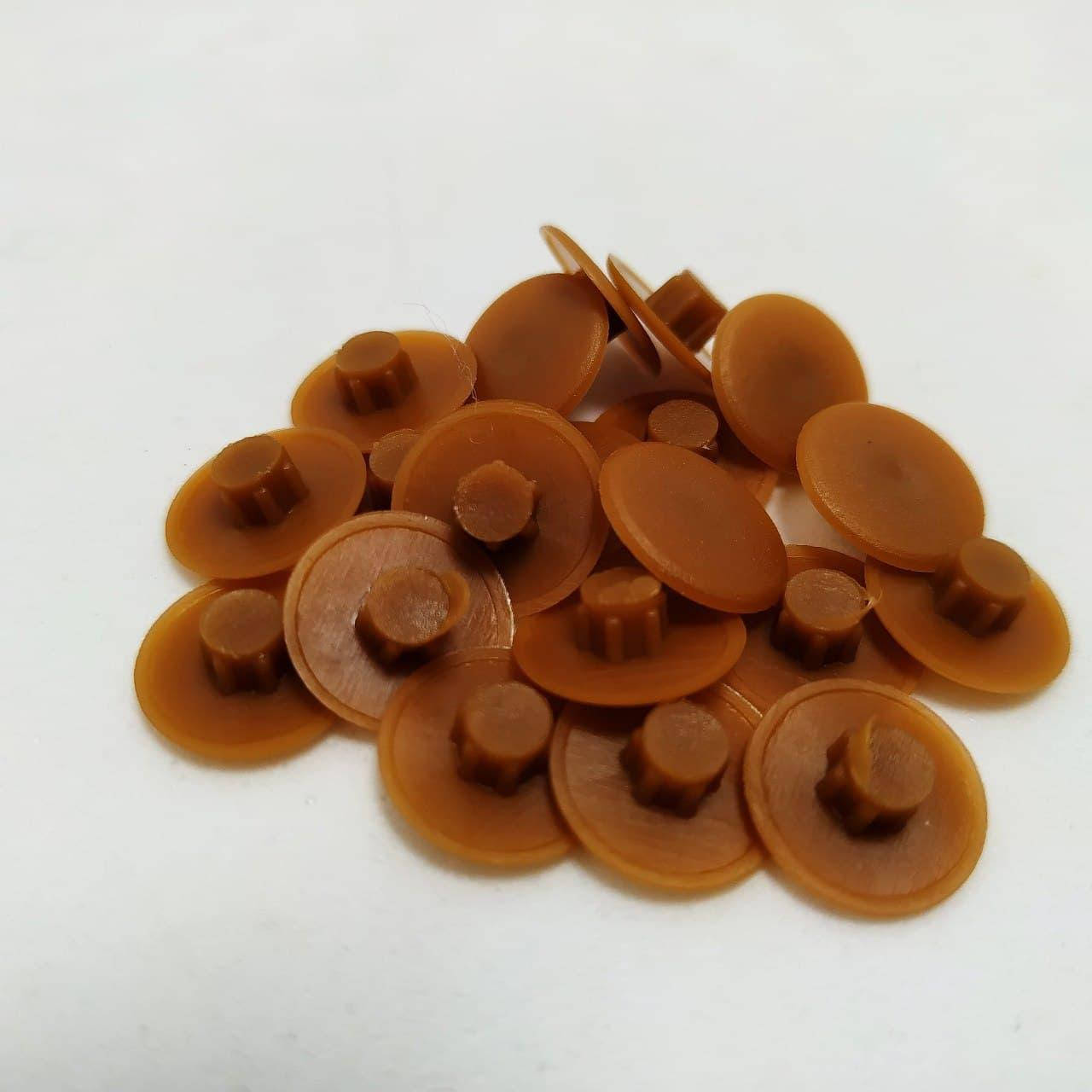 

Заглушка пластиковая d-12 мм на конфирмат (Орех) Арка Пласт 20 шт