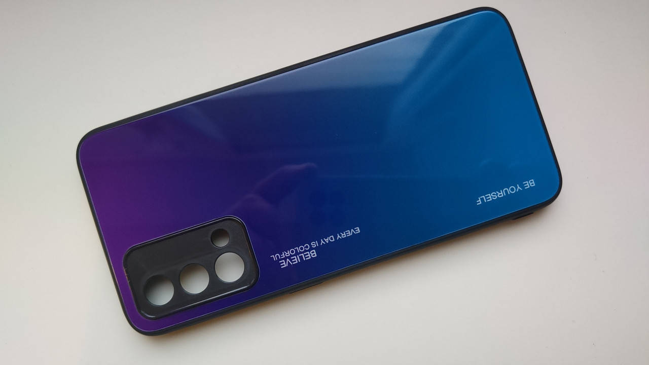 

Чехол градиент стеклянный для Realme GT Master Edition, Фиолетовый