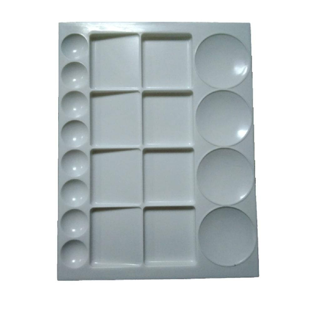 

Палітра пластикова прямокутна, 33*25 см, з лунками (15413), D.K.Artamp;amp;Craft