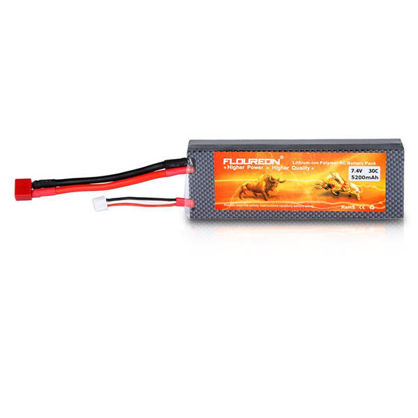 

Аккумулятор для квадрокоптера FLOUREON, 7,4 V, 5200mAh, 30C, для автомобиля, для дрона