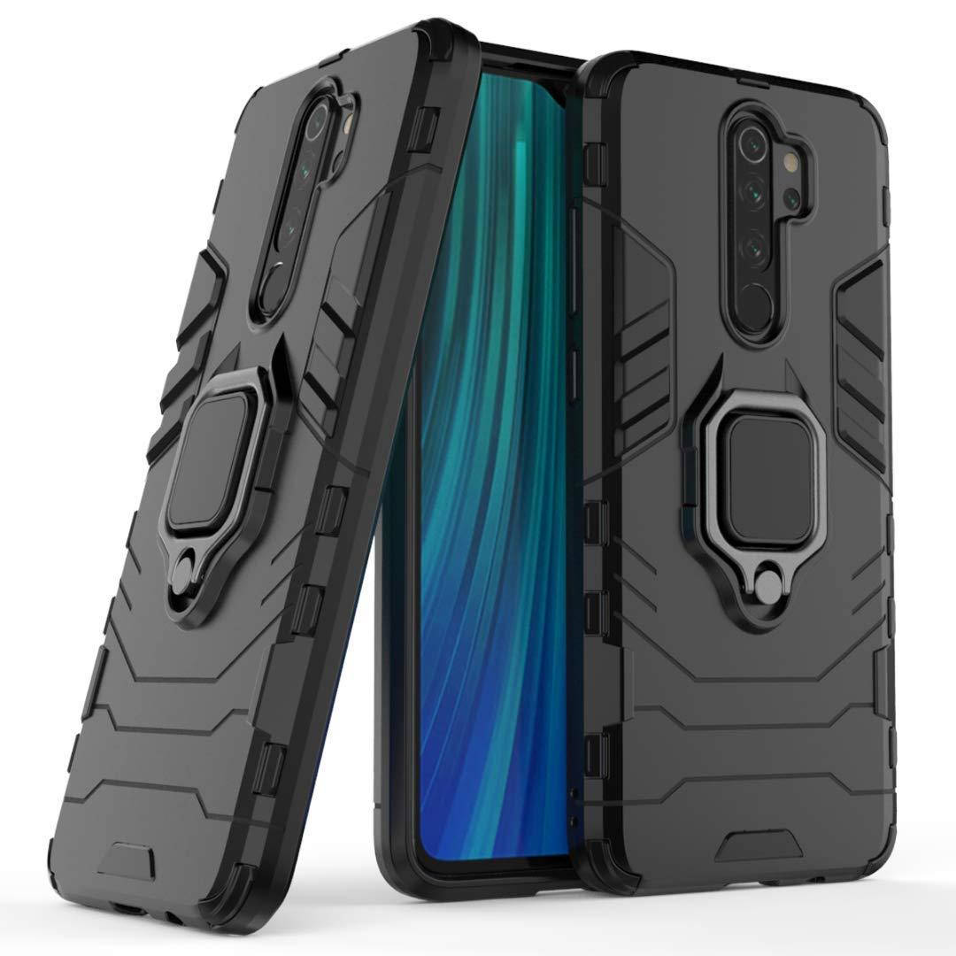 

Чехол Iron Ring для Xiaomi Redmi Note 8 Pro бронированный бампер Black, Черный