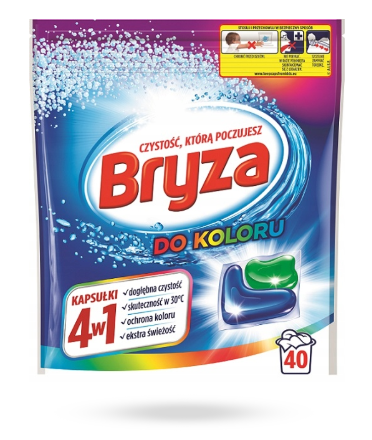

Капсулы для стирки цветных тканей Bryza Color 40 шт