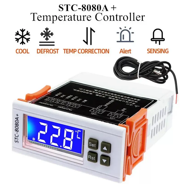 

Терморегулятор - термостат, STC-8080A+, 220V