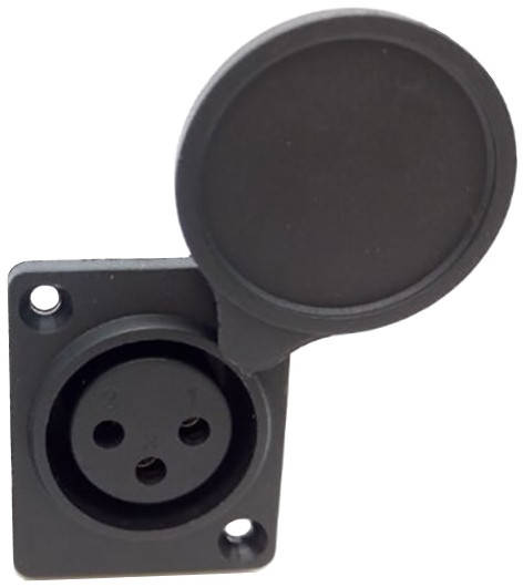 

Гнездо на корпус XLR 3-pin female с крышкой
