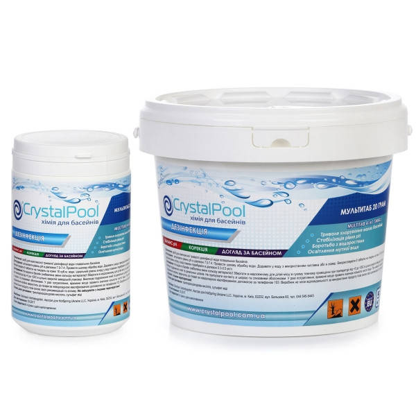 

Таблетки Crystal Pool MultiTab 4-in-1 Small-20 грамм (1, 5 кг)