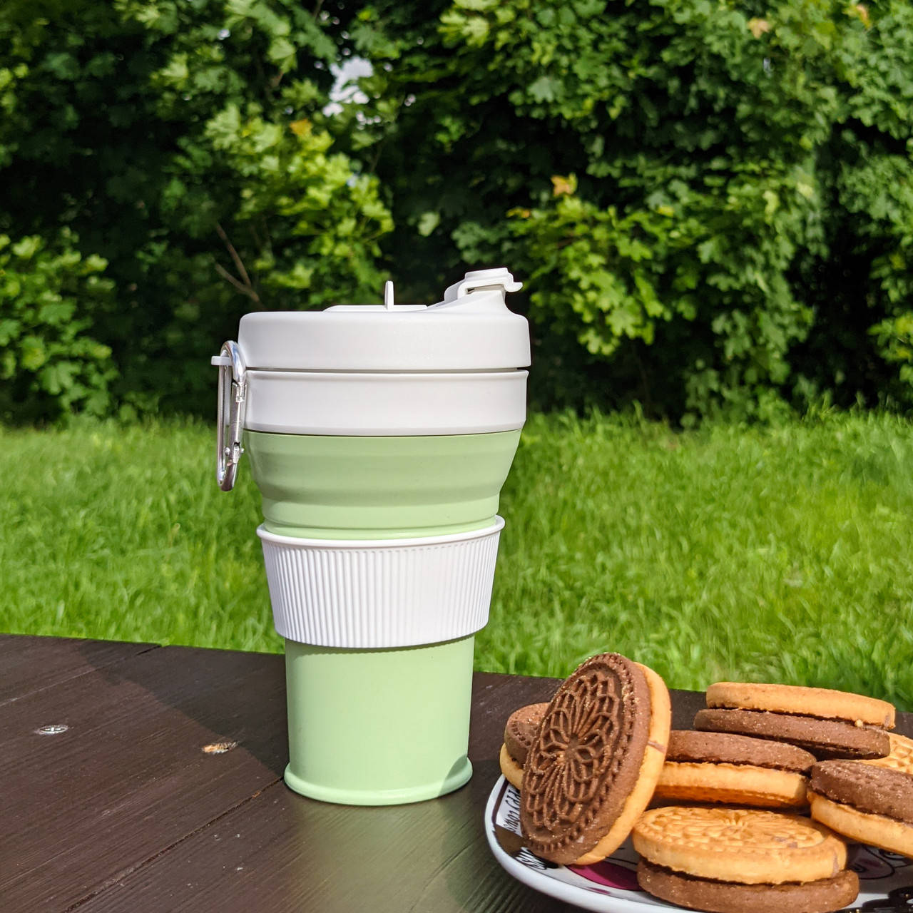 

Кружка силиконовая складная для кофе и напитков Зеленый