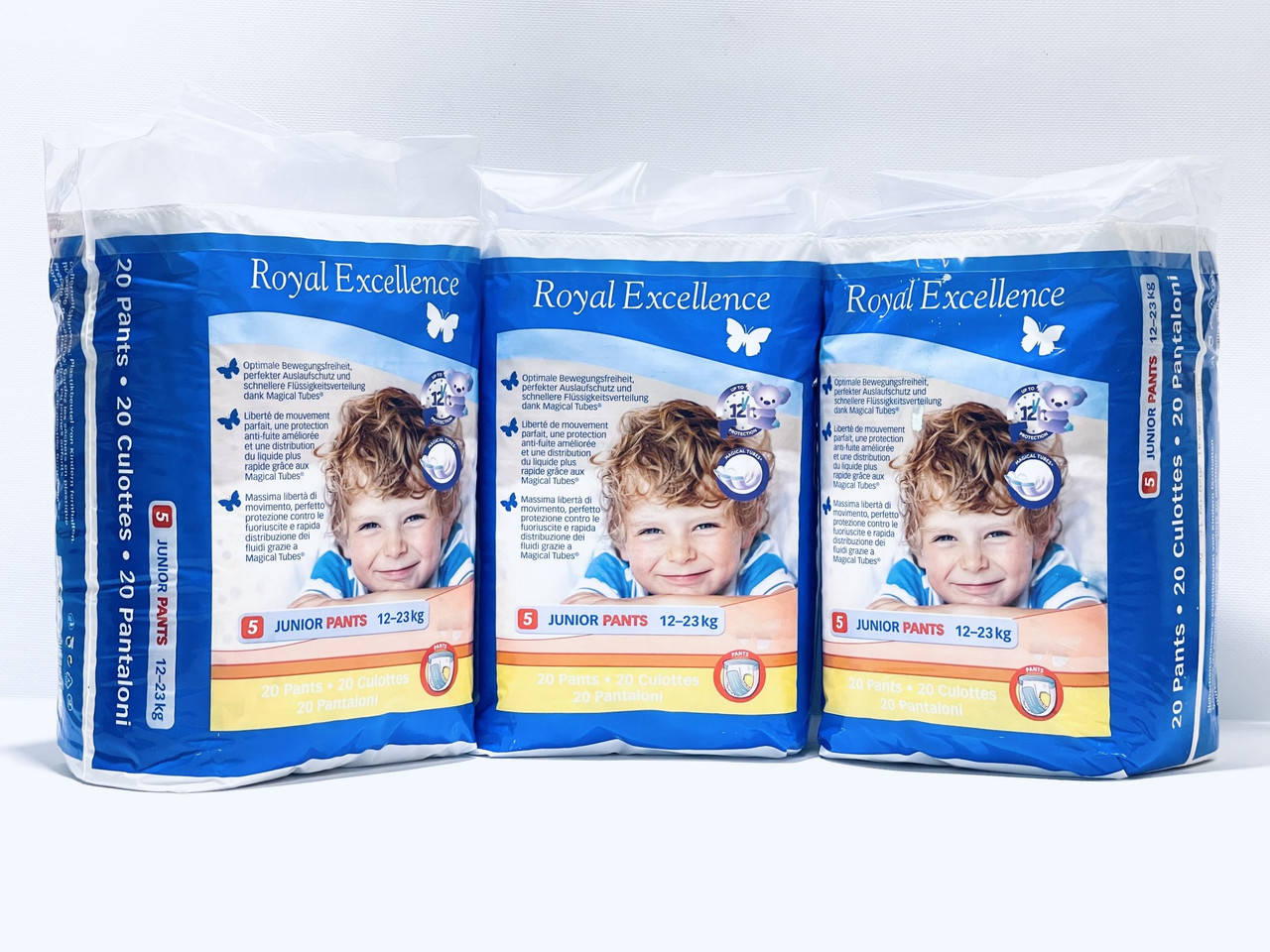 

Підгузки-трусики Royal Excellnce Розмір 5, 12-23 кг, 60 шт