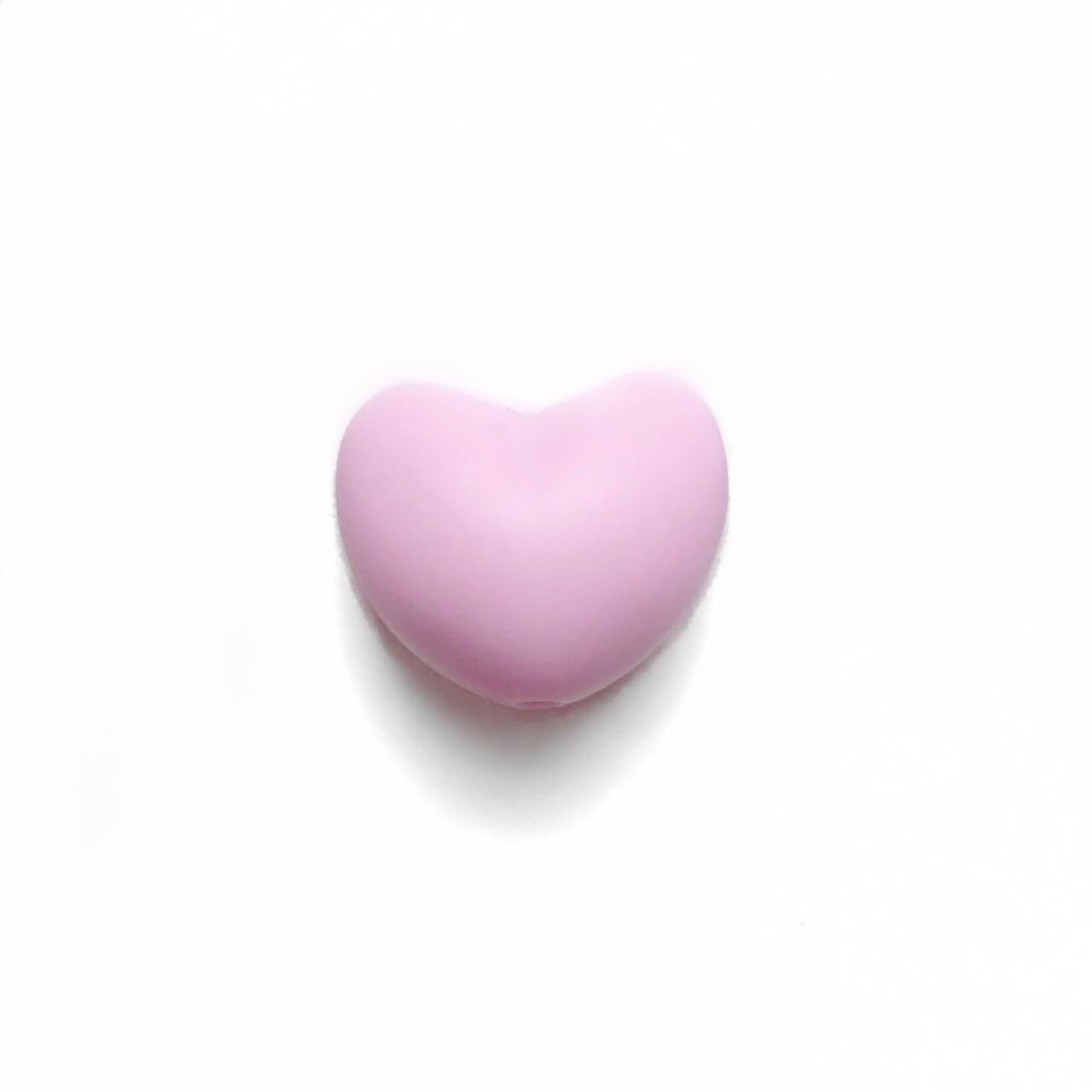 

Сердце (лаванда) силиконовая бусина
