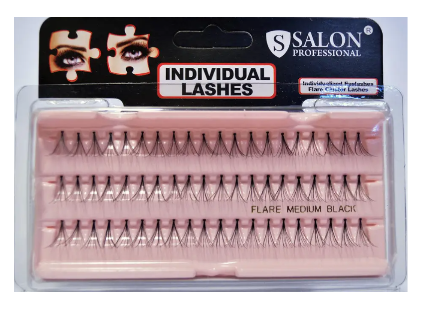 

Накладные ресницы в пучках Salon Professional Medium (средние) M, Черный