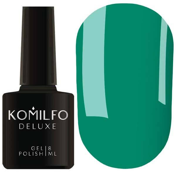 

Гель-лак Komilfo Deluxe Series D150 (насыщенный, бирюзово-зеленый, эмаль), 8 мл