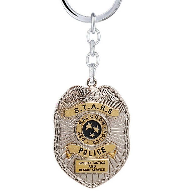 

Брелок Обитель зла Resident Evil Raccoon Police Badge Logo RE 30.24
