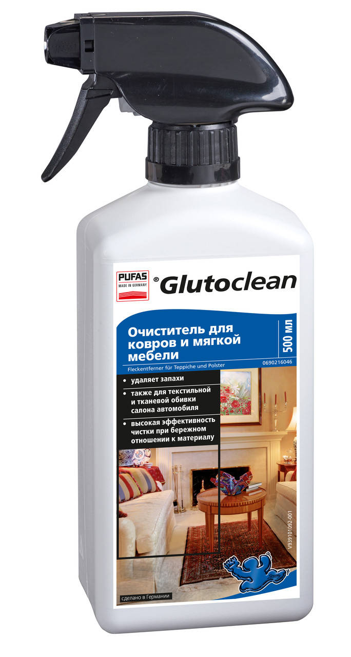 

Очиститель для ковров и мягкой мебели Glutoclean, 500мл