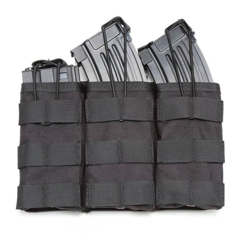 

Подсумок черный MOLLE под магазины на плитоноску жилет тактический