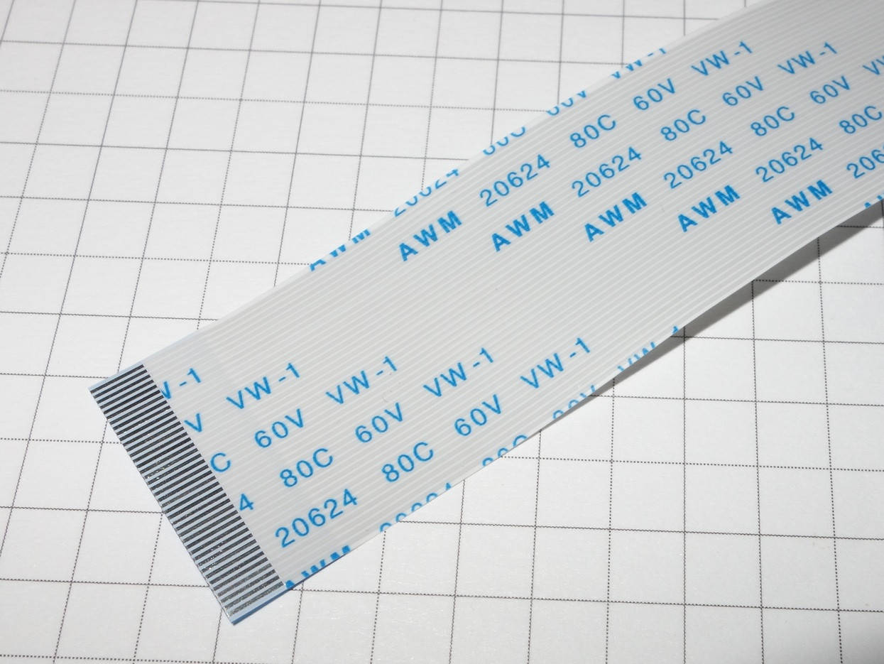

Кабель шлейф плоский гибкий 0.5 40pin AWM 20624 80C 60V VW-1