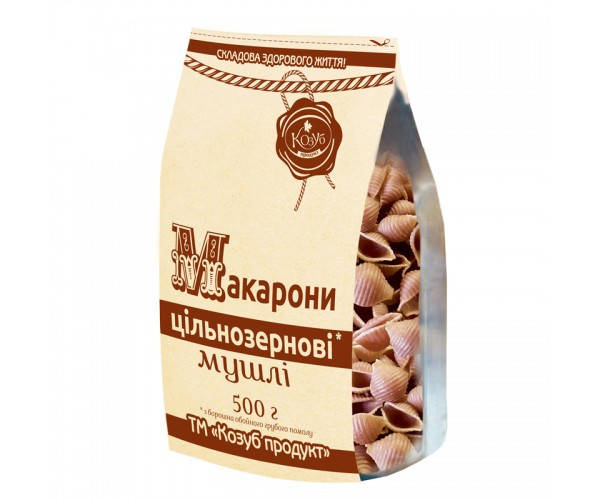 

Макароны цельнозерновые* «Мушли» Козуб Продукт 500г