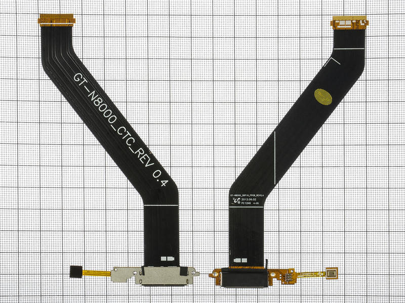 

Шлейф разъема зарядки Samsung N8000 H/C