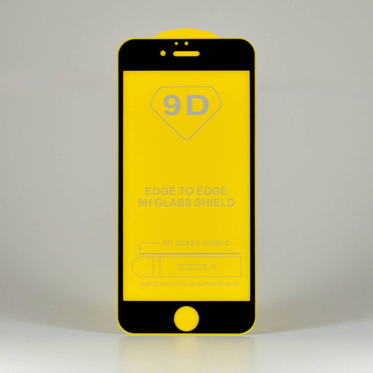 

Защитное стекло на Iphone 6s черное клеевой слой по всей поверхности, Черный