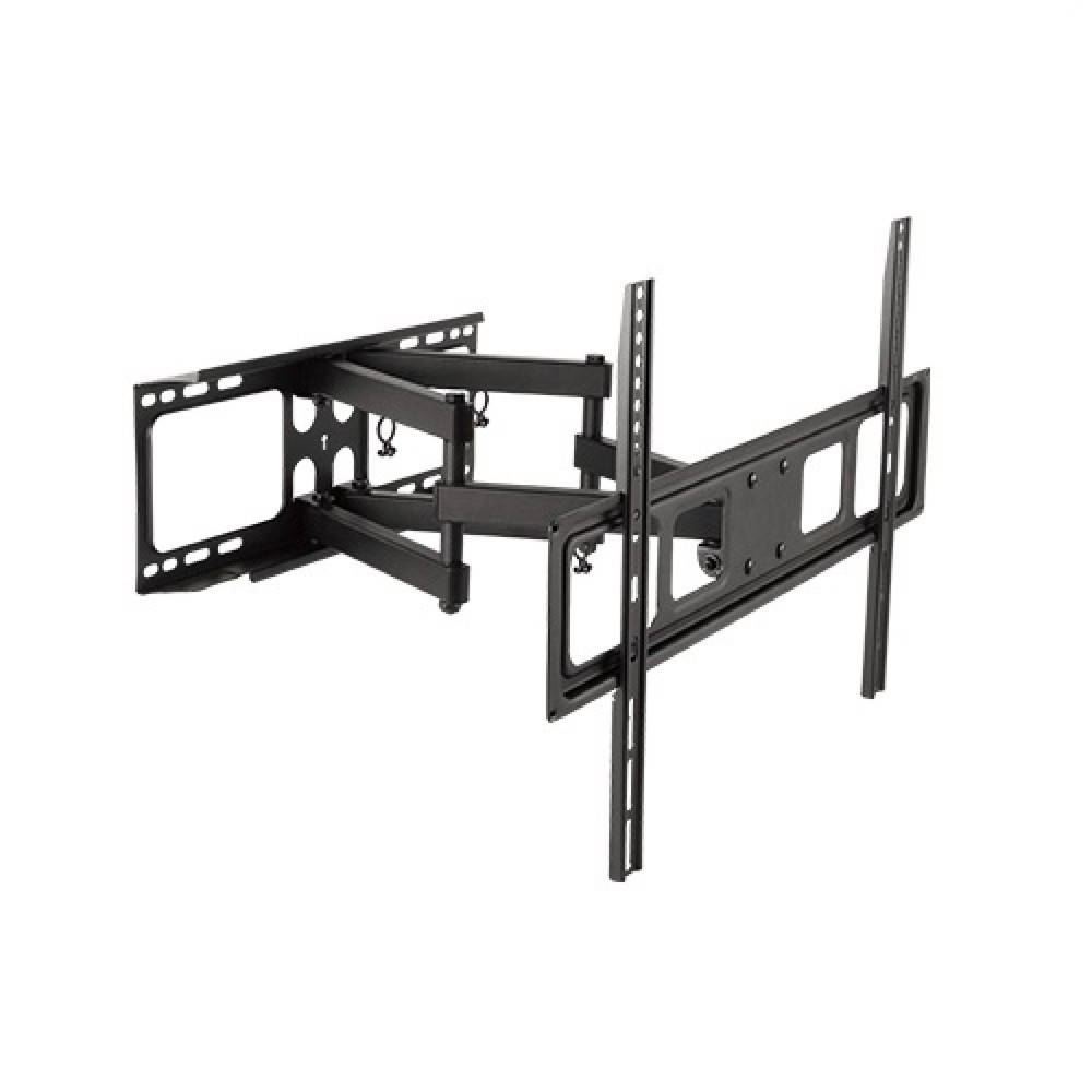 

Поворотный кронштейн для телевизора до 50 кг M-56 (26"-80") с поворотов 120° / Крепление для ТВ, Черный