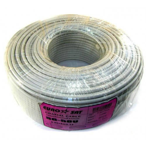

Кабель коаксиальный RG-58U (50 Ом) Eurosat (медь) белый (7-0074W)