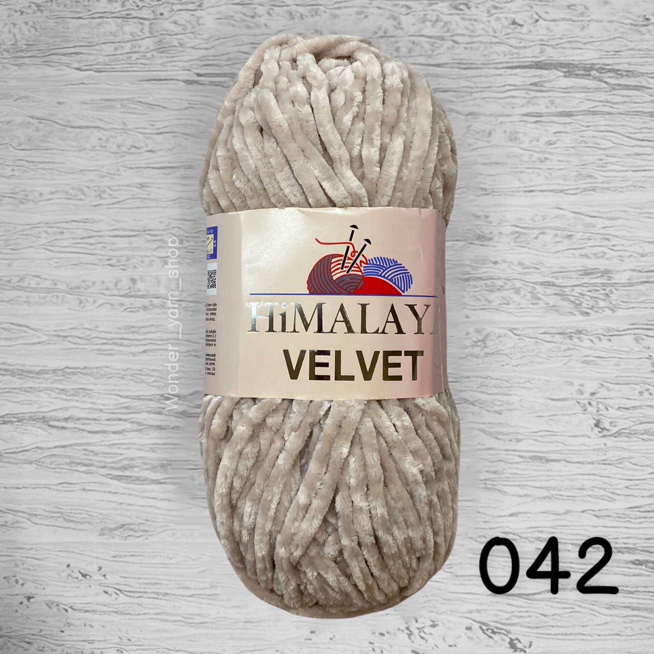 

Плюшевая пряжа Himalaya Velvet / Гималая Вельвет 042 медовый