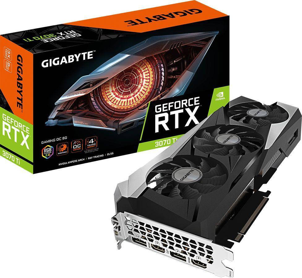 

Видеокарта GIGABYTE GeForce RTX 3070 Ti GAMING OC 8G (GV-N307TGAMING OC-8GD)