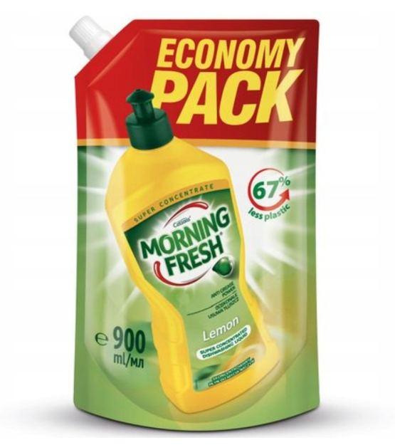 

Средство для мытья посуды Morning Fresh Economy Pack Лимон 900 мл