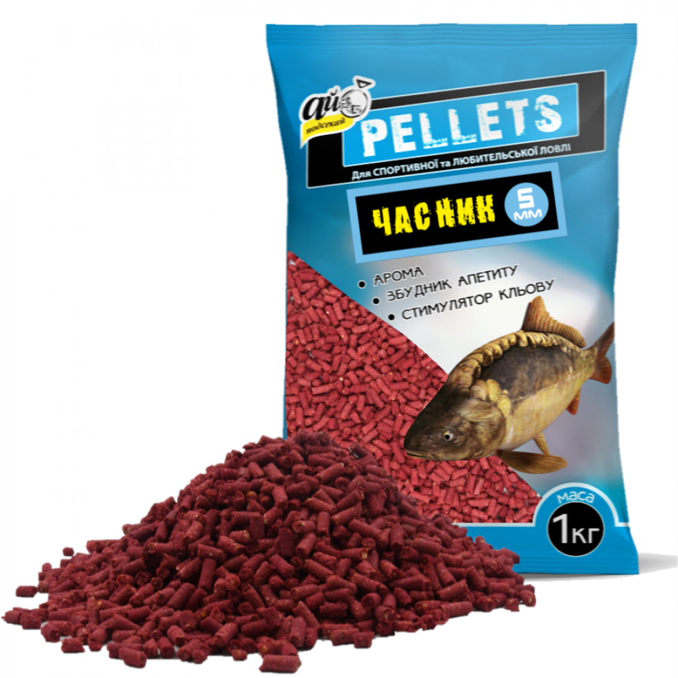 

Прикормка Ай-Подсекай Pellets Чеснок 1кг