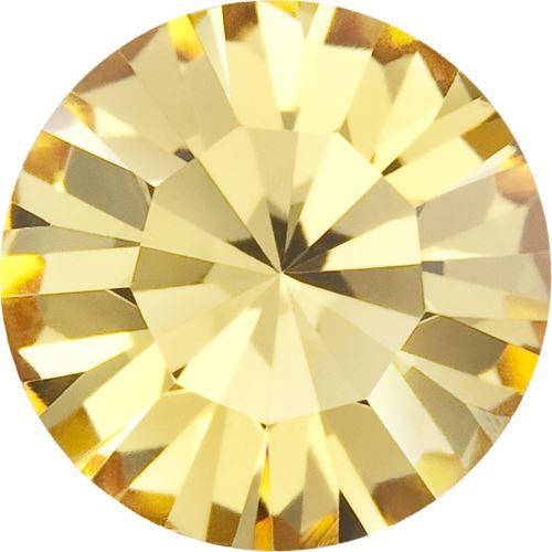 

Пришивные стразы в цапах Preciosa (Чехия) ss16 Light Topaz/золото, Желтый