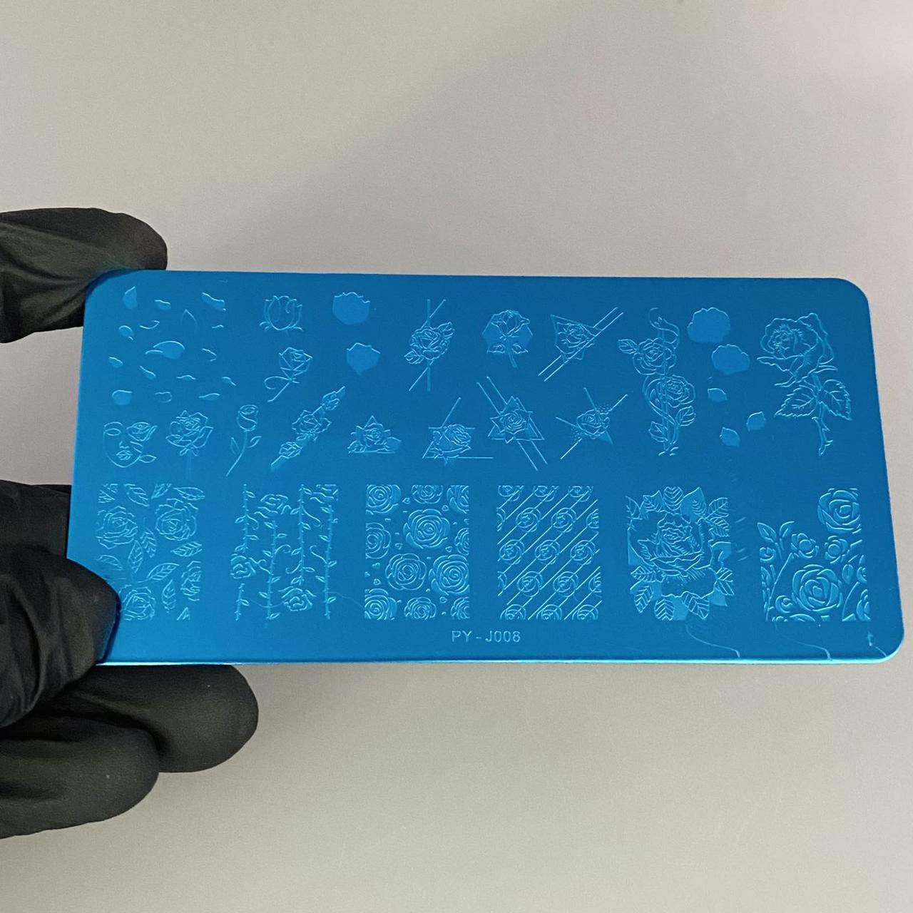 

Пластина для стемпинга прямоугольная PY - J008