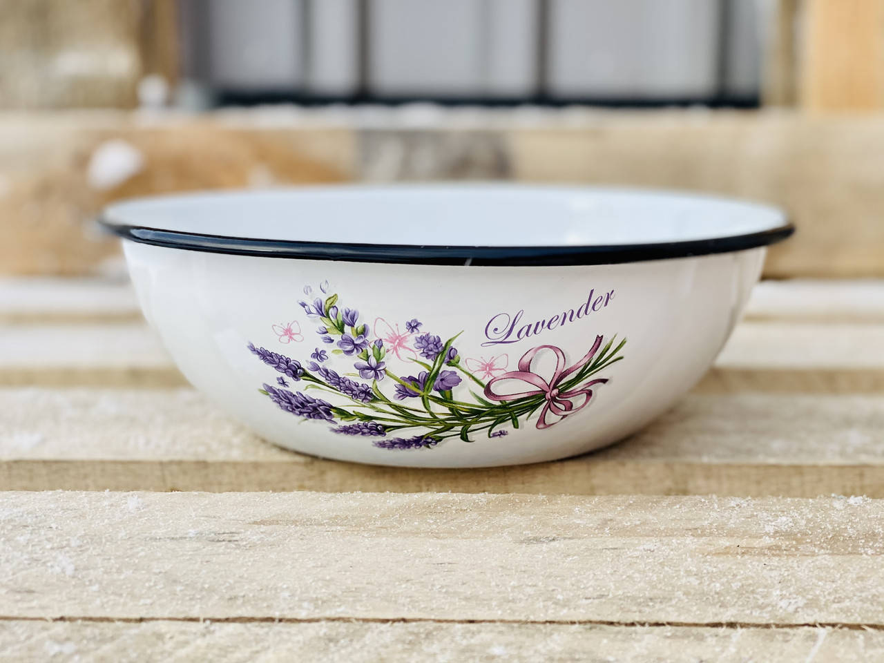 

Миска эмалированная 2,5л 0311/2 Букет Лаванды Idilia, Белый