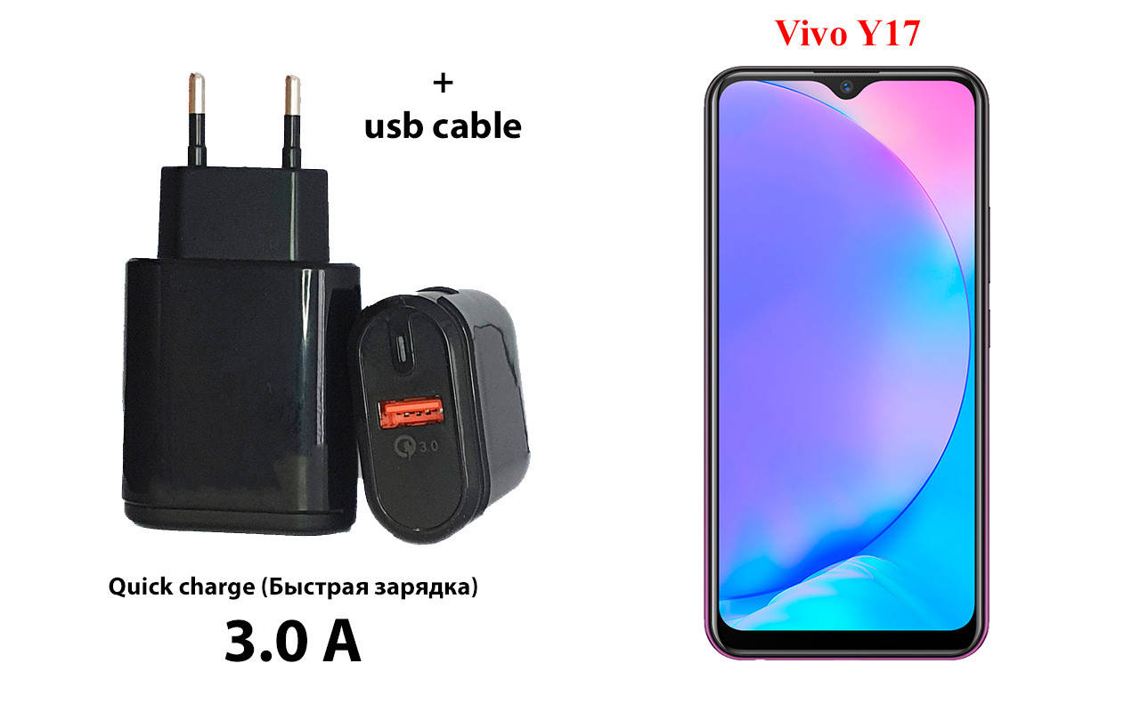 

Сетевое зарядное устройство Vivo Y17, Черный