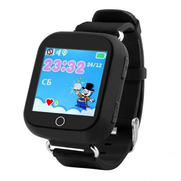 

Детские часы телефон Smart Watch Q100s с GPS черные