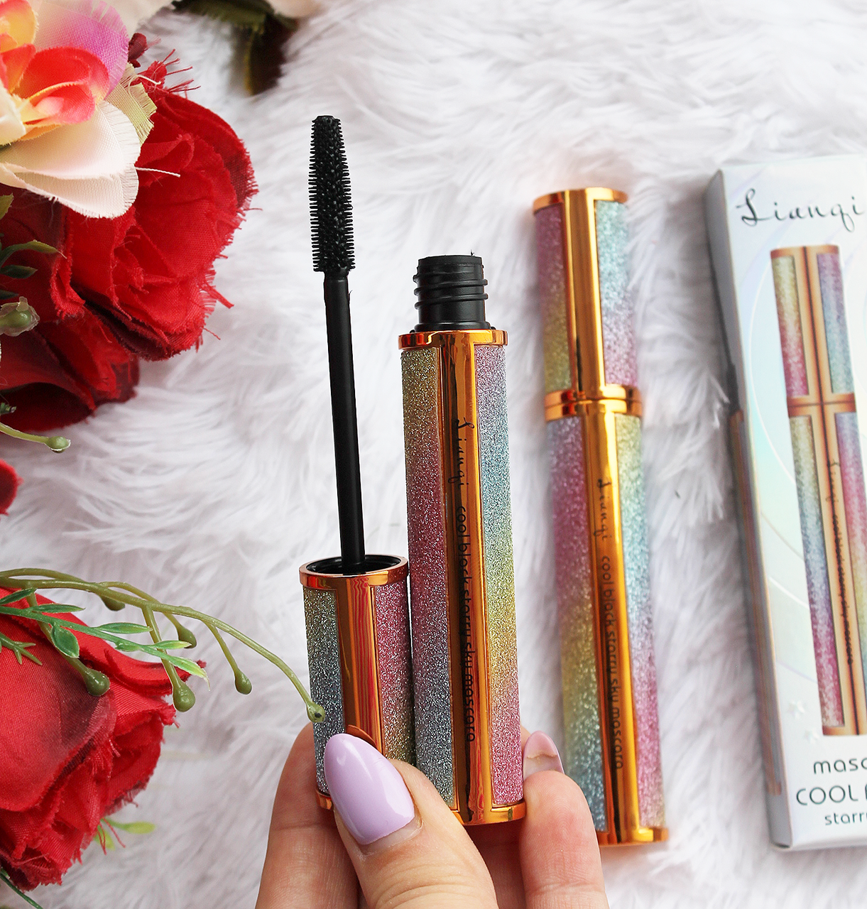 

Туш для вій Liangi cool black mascara starry sky, Черный