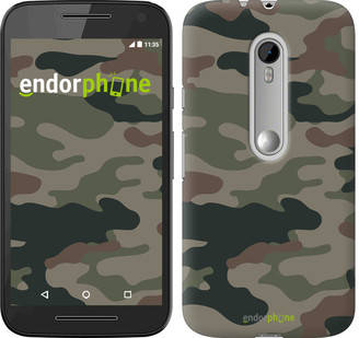 

Чехол на Motorola Moto G3 Камуфляж v3 "1097u-318"
