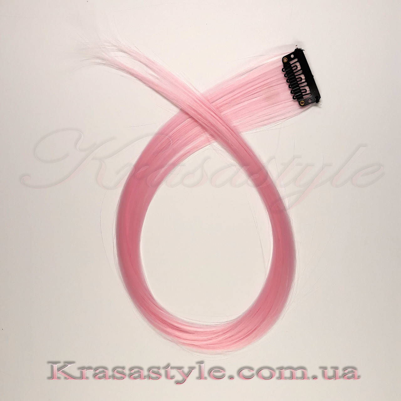 

Цветные пряди на заколках. Светло Розовый