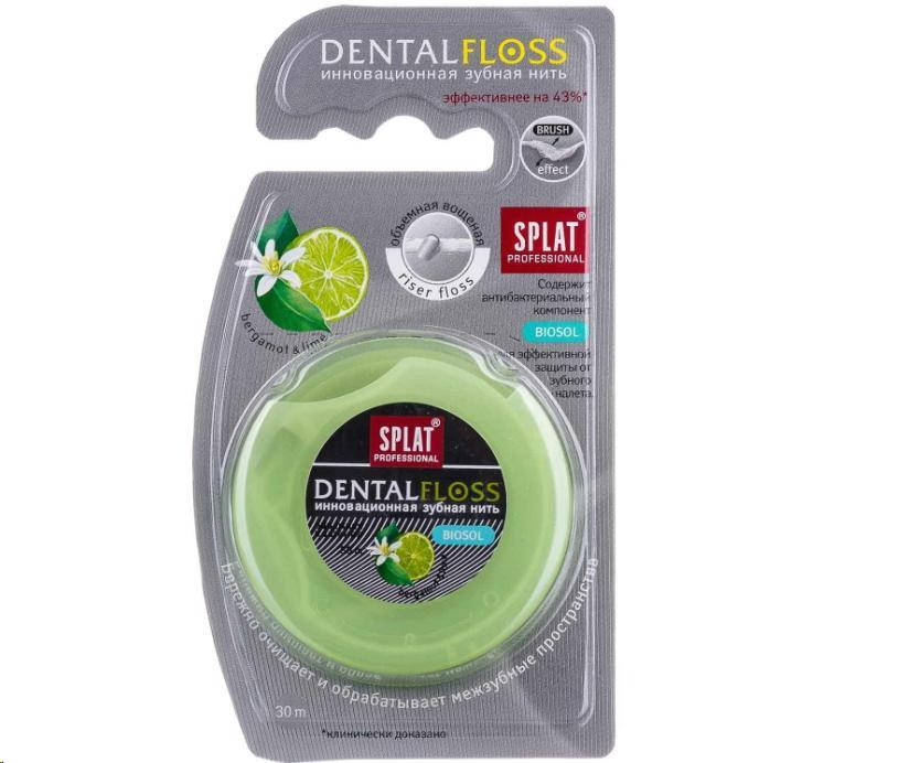 

Splat Professional DentalFloss з ароматом бергамоту та лайму, 30м