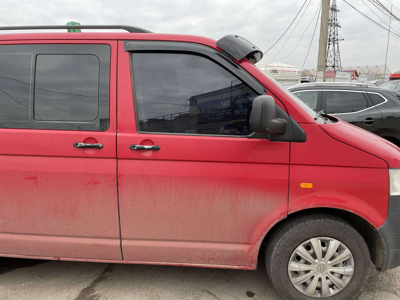 

Дефлекторы окон (ветровики) клеющие / накладные Д/о VW T5 2D 2шт (ANV-AIR)