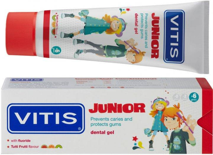 

Гель-паста для детей Dentaid Vitis Junior 75 мл (8427426052765) (6+)