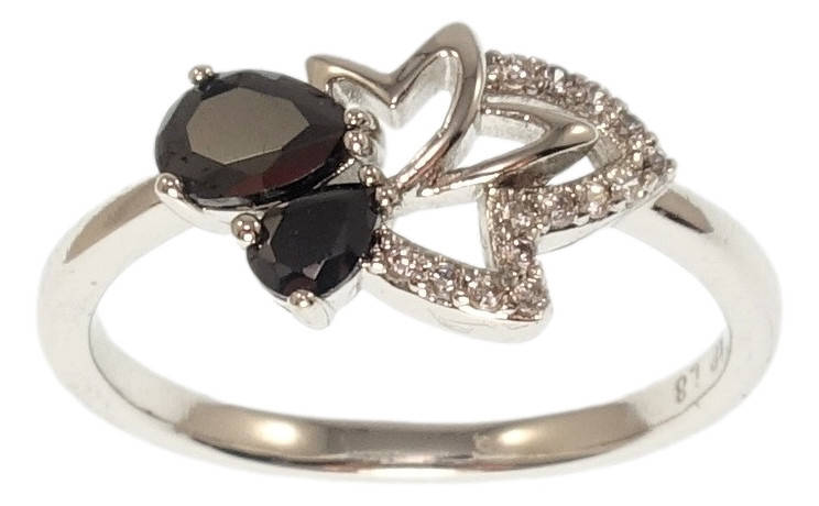 

Кольцо Xuping Родий "Листик с черными кристаллами" р.16,17,17.5,18,18.5