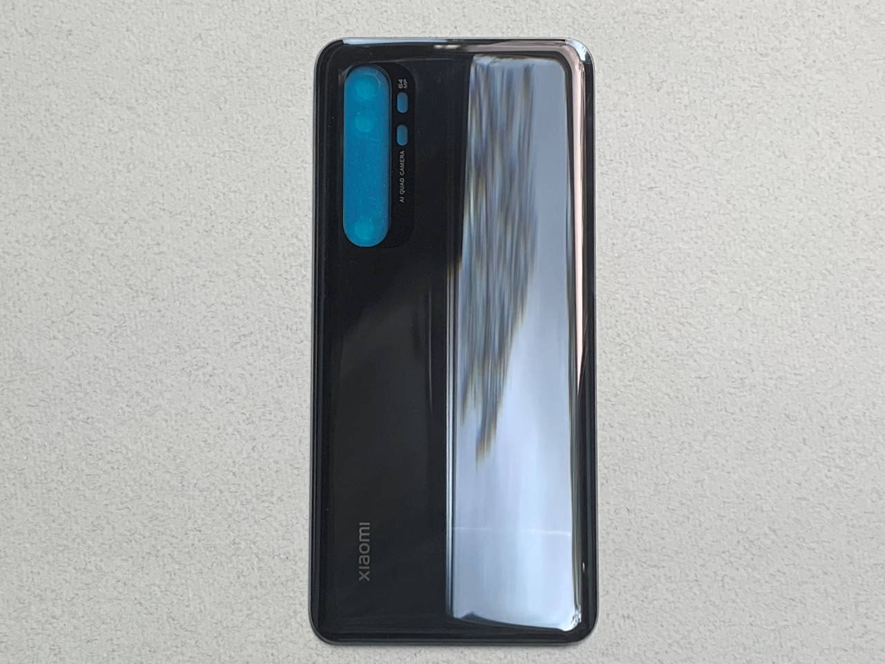 

Задняя крышка на Xiaomi Mi Note 10 Lite Grey серого цвета, стекло, Темно-серый