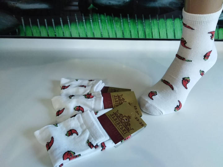 

Шкарпетки жіночі демісезонні модель Перчик