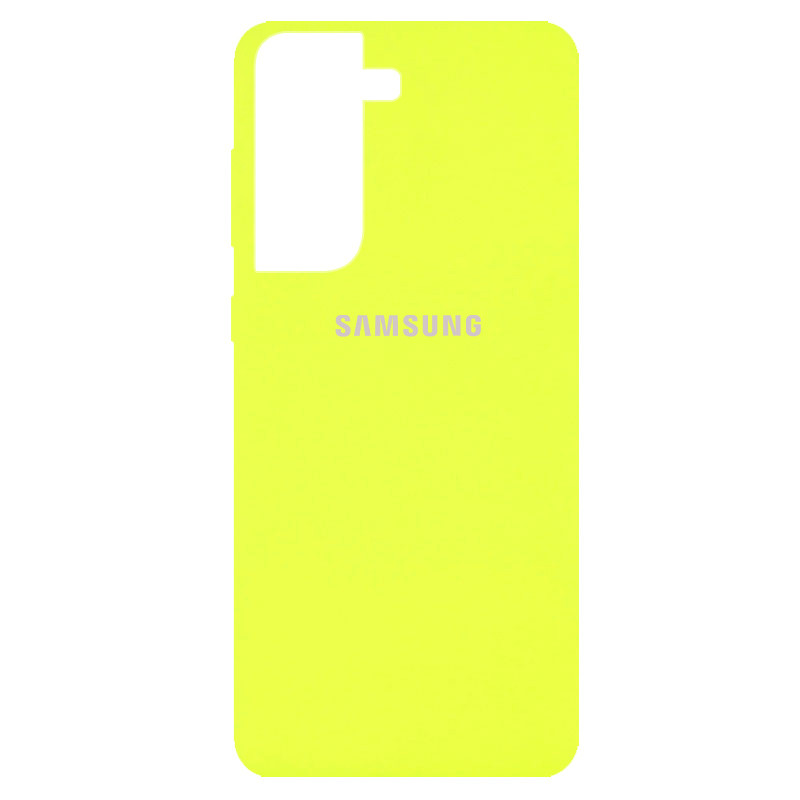 

Силиконовый чехол Silicone Cover на телефон Samsung Galaxy S21/Самсунг S21 Желтый
