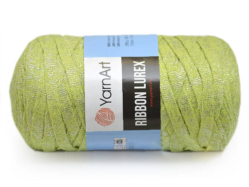 

YarnArt Ribbon Lurex, Салатовый №726