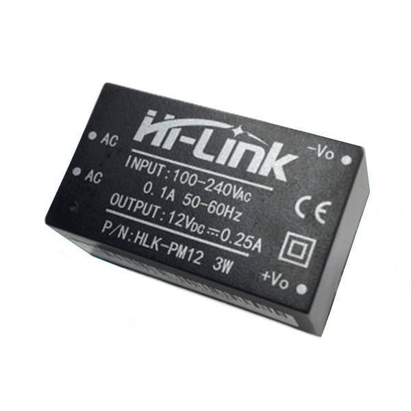 

AC-DC 220V to 12V 3W HLK-PM12